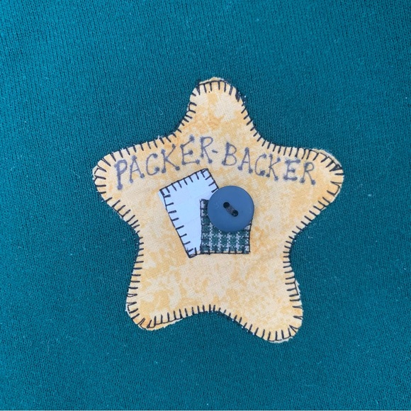 VTG 90s Handmade Green Bay Packets sweatshirt Small Medium Large Wisconsin - Picture 5 of 5